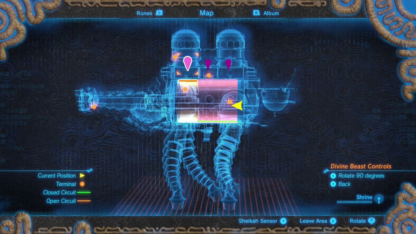 Zelda Breath of the Wild Vah Naboris dungeon, all terminal solutions